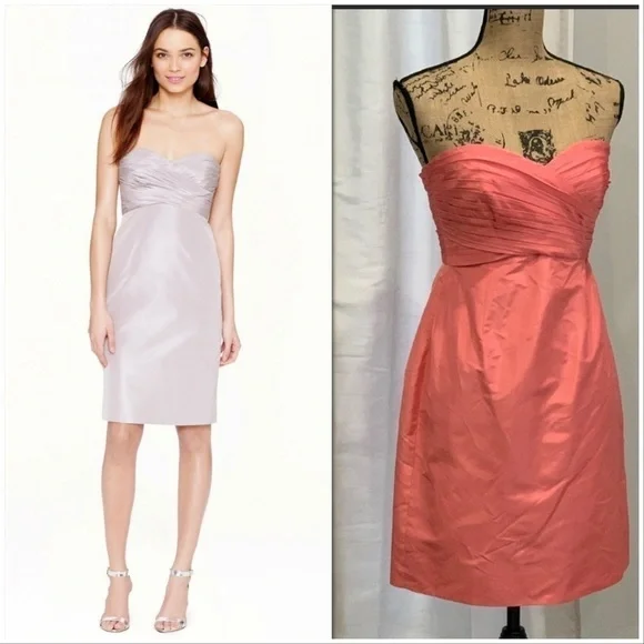 J Crew Kristin Silk Taffeta Cocktail Dress size 4