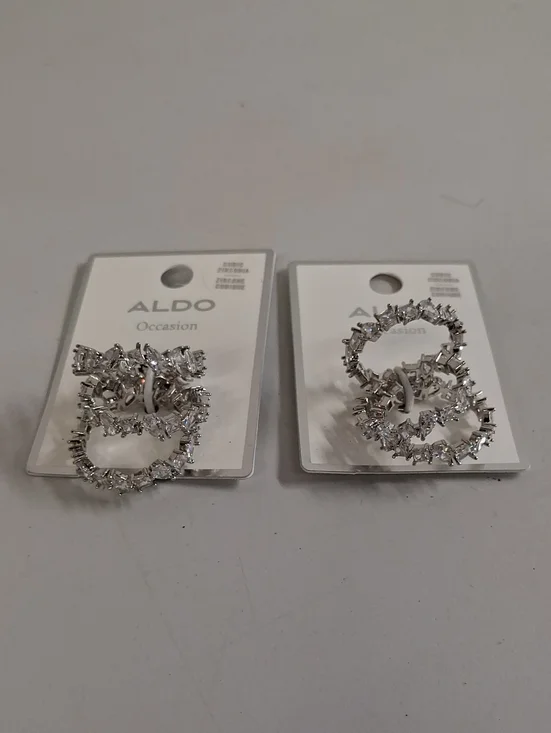 NWT Womens ALDO Silver Cubic Zirconia Rings (6)