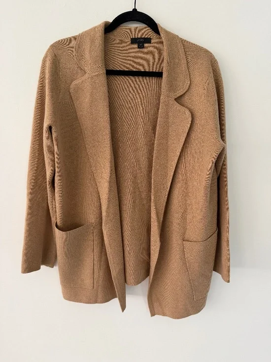 J Crew camel XS cardigan