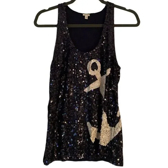 J. Crew Sequined Blouse