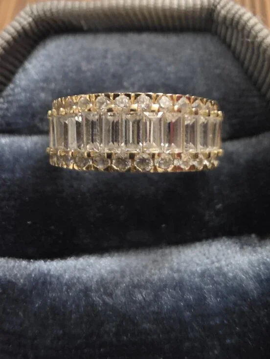 14k CZ Yellow Gold Ring (Vintage)