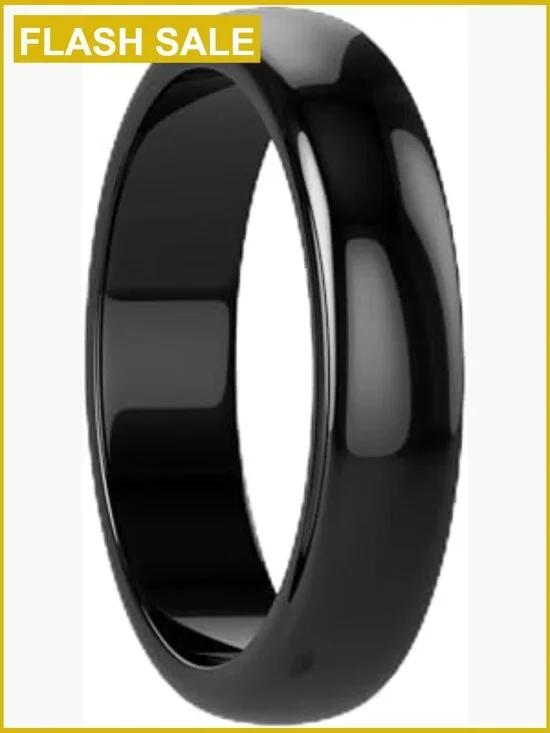 Genuine Hematite Ring for Anxiety Balance Root Chakra Sizes 6-12