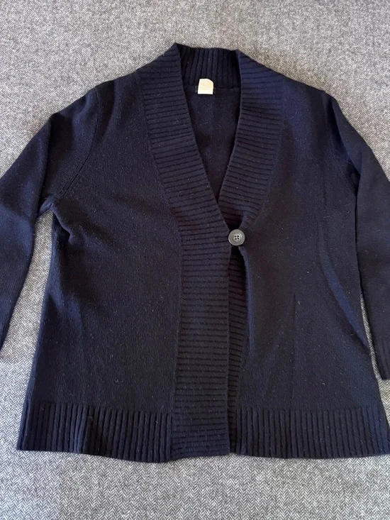 Jcrew Navy 3/4 sleeve cashmere blend Cardigan