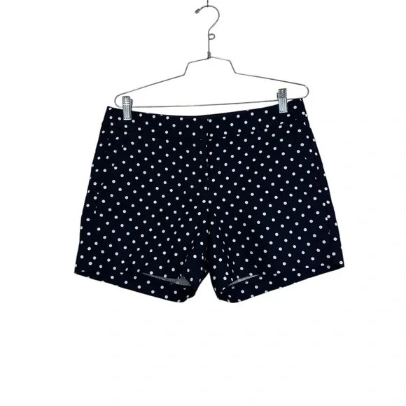 J. Crew Factory Polka Dot Shorts Navy Blue and White 6