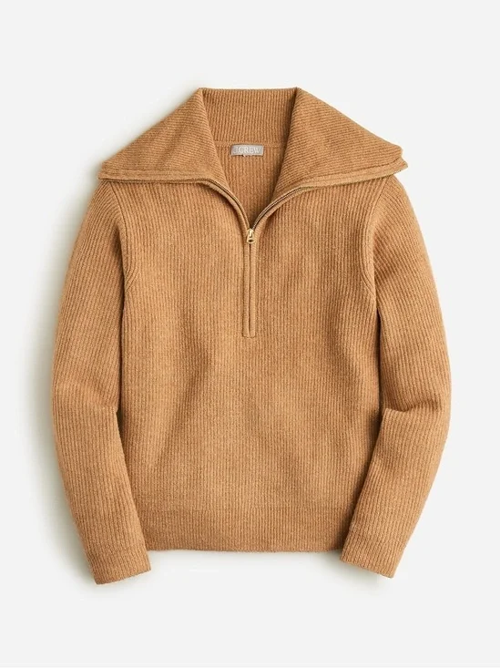 J.Crew Half Zip Stretch Sweater Size Small