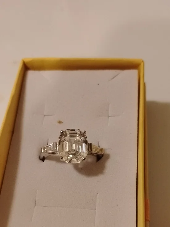 Radiance by Absolute 3-Stone Simulated Diamond Ring Size 9