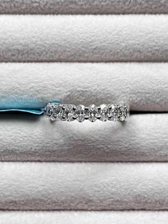 R120 | Oval-Cut Moissanite Eternity Band