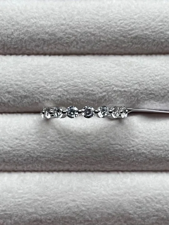 R119 | 925 Sterling Silver Half Eternity Band