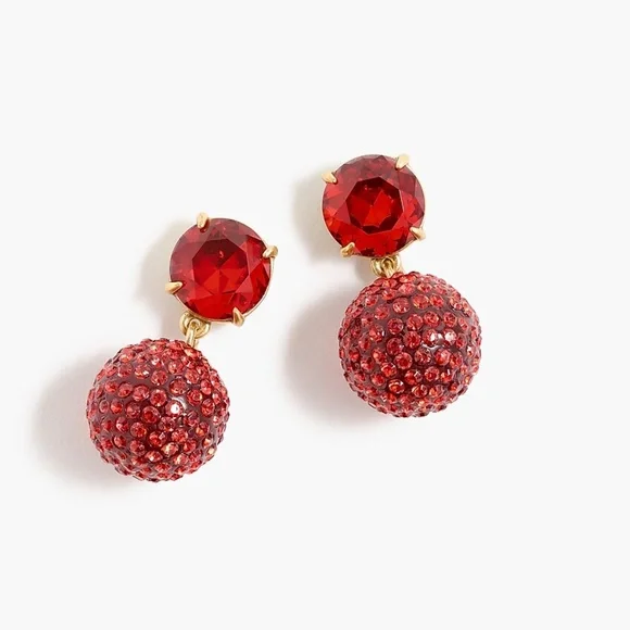 J. Crew NWT Women's‎ Pavé Resin Earrings