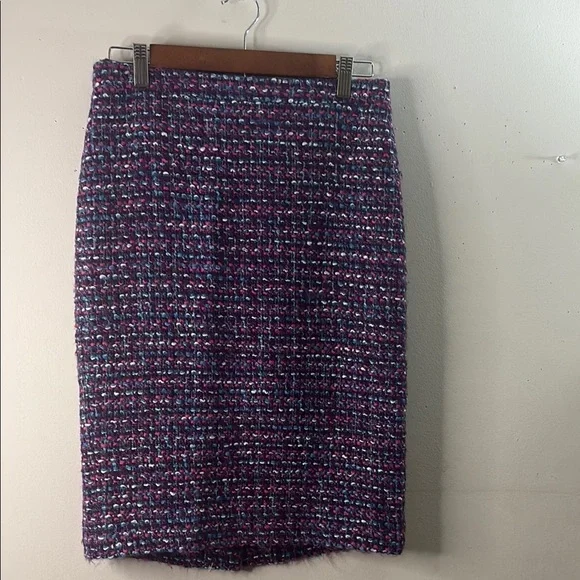J. Crew Multicolor Tweed Pencil Skirt