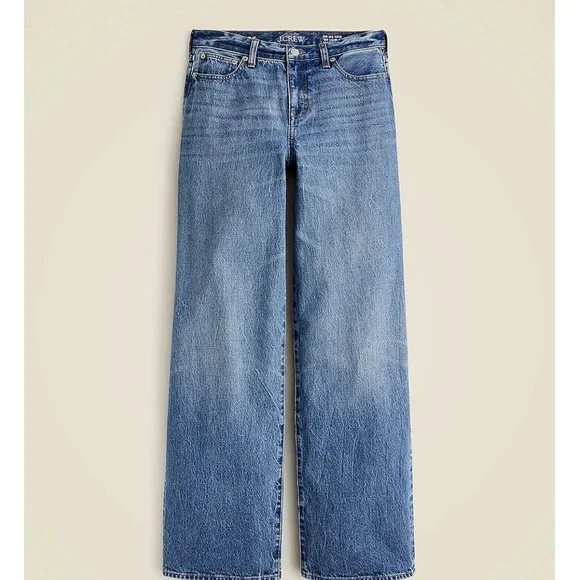 J. Crew ‘84 Low Rise Wide Leg  106551 Fit Blue Jeans, Women’s size 31