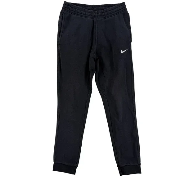 Nike Sweatpants Mens Small‎ Black Fleece Jogger Pants Elastic Waist 716830-010