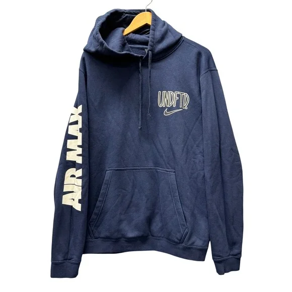 Nike Hoodie Mens XL Undefeated Air Max Navy Blue Pullover Athleisure