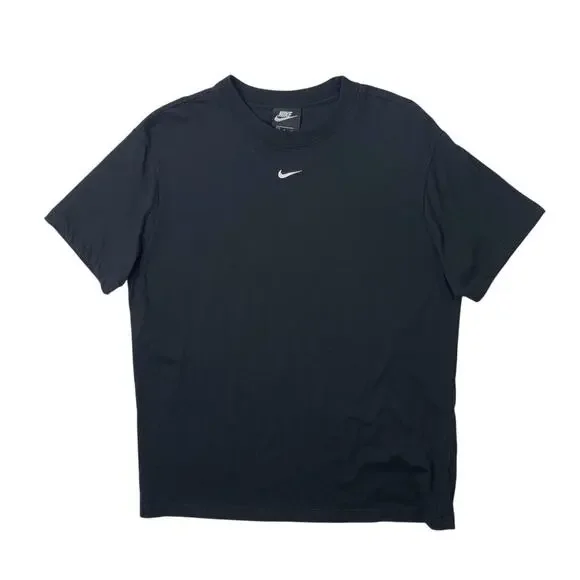 Nike Shirt Mens S Small Black Cotton Sportswear Essential Short Sleeve Crew Tee