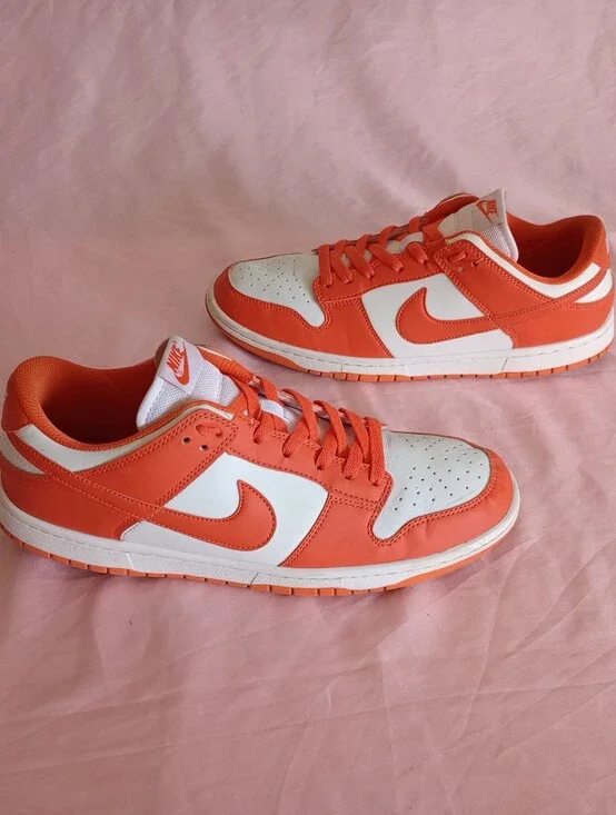 Size 12 - Men’s Nike Dunk Low Syracuse Orange White CU1726-101 Sneaker
