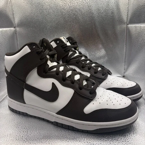 Size 11 Nike Dunk High Black White Mens Lace-Up Athletic DV0829-100 Shoes