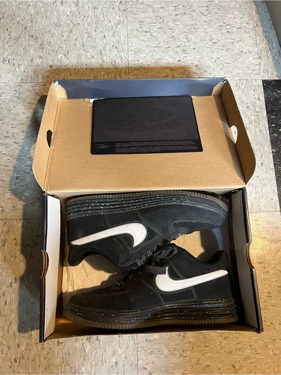 Nike Air Lunar Force 1 Fuse oreo Sneakers | 555027-010 | Sz 9.5