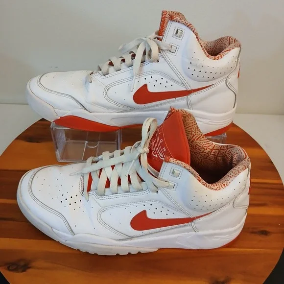 Nike Air Flight Lite Mens 10 White University Red‎ Pippen Shoes DJ2518-101
