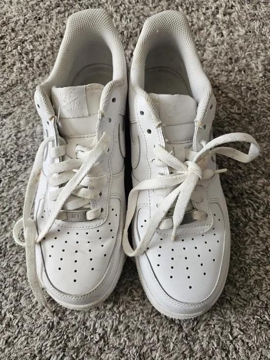 Nike White Low-Top Leather Sneakers
