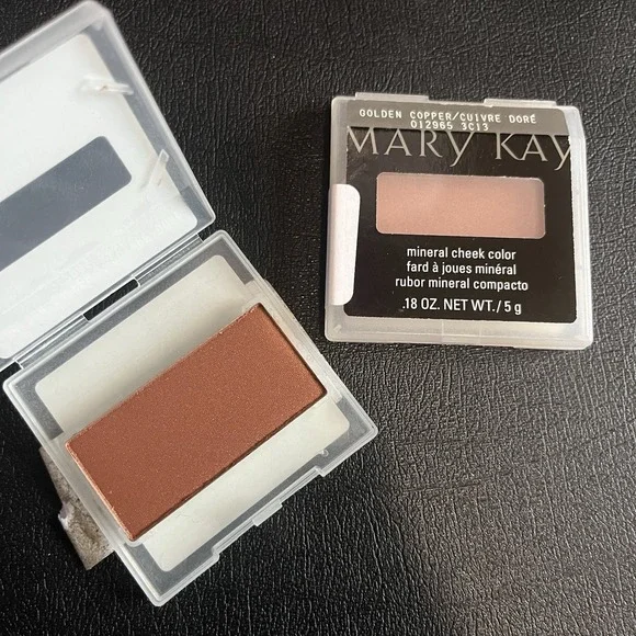 New Lot of 2 Mary Kay Mineral Cheek Colors Blush - GOLDEN COPPER