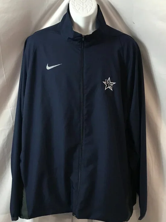 Nike Lone Star State Long Sleeve Raincoat Style Athlete Sport Cut Jacket