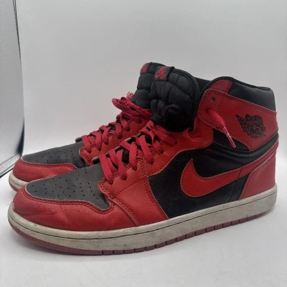 NIKE AIR JORDAN 1 RETRO HIGH 85 OG SHOE BQ4422-600 Varsity Red Size 12 Worn