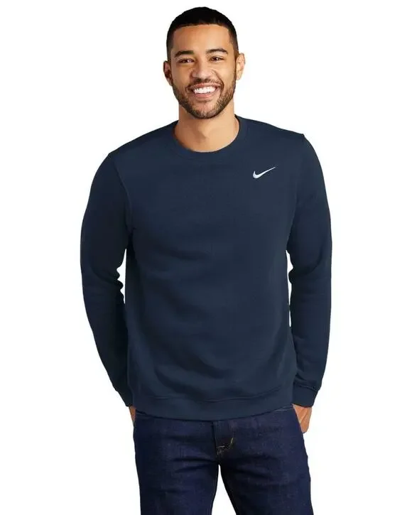 Nike Men's Crew Neck Sweatshirt, Navy, Medium New With Tag!