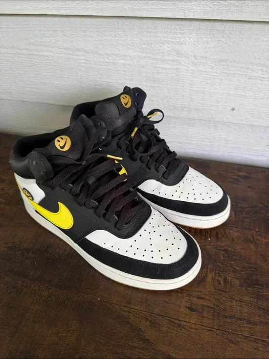 Nike Court Vision Mid Extra Smile High-Top Sneakers