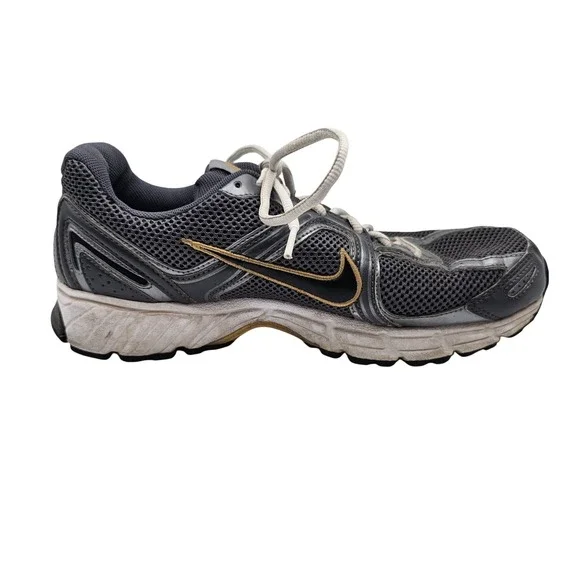 Nike Air Shoes‎ Mens Size 8 Gray Mesh Low Top Running Sneakers 408109-001