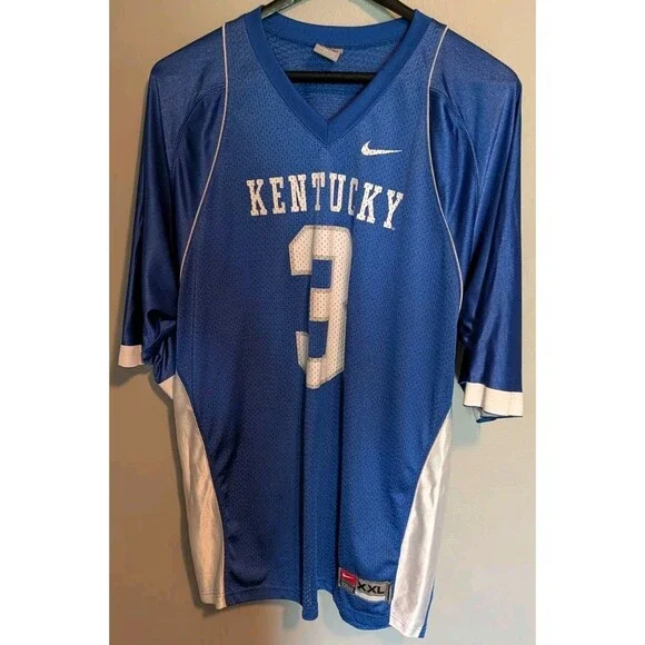 Kentucky Wildcats Jersey Adult 2XL Blue #3 Nike Authentic Team Vintage Mens