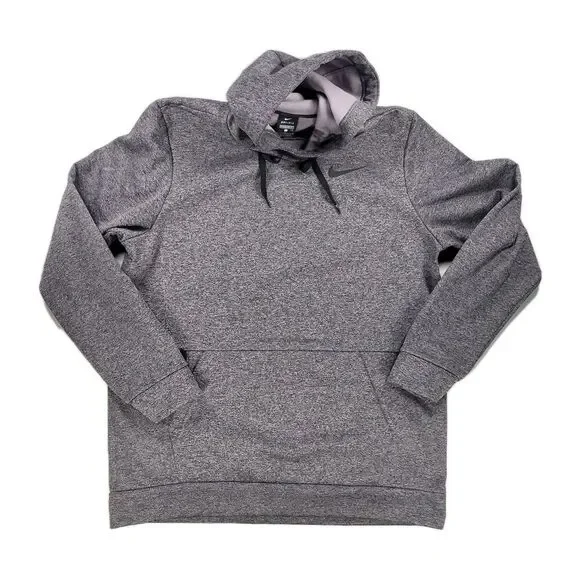 Nike Dri-FIT Training Hoodie (Standard Fit) in Grey Heather. Sz L