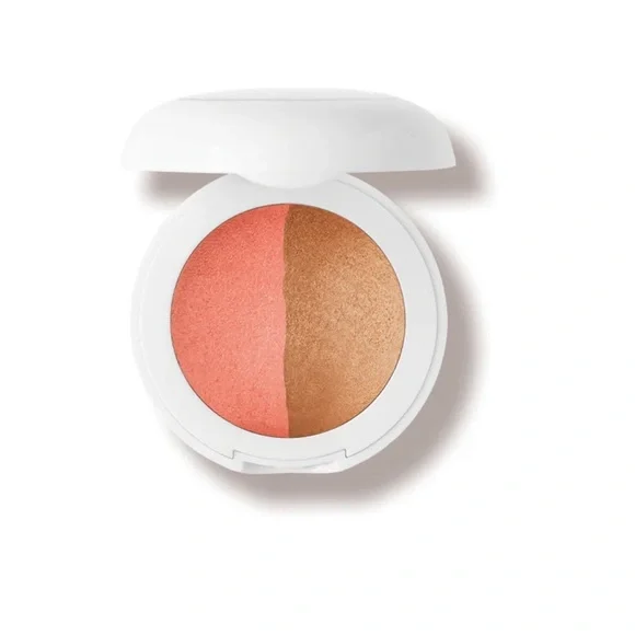 Dual-Tone Blush Compact - Coral and Bronze
