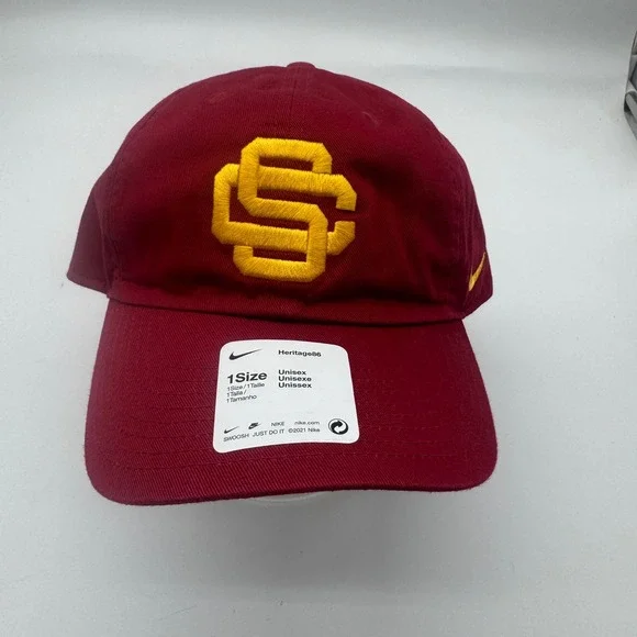 Nike USC Trojans Heritage86 Adjustable Hat‎ Crimson Cap Dri-Fit NWT