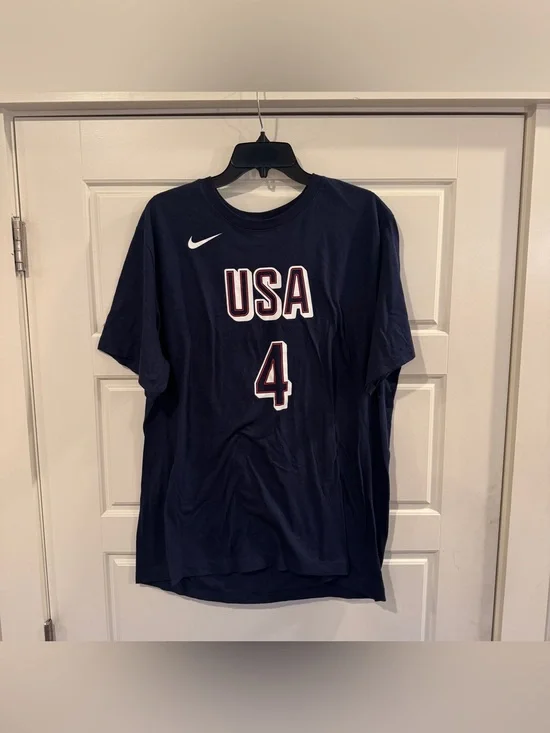 Nike Steph Curry USA #4 Tee Shirt Men’s Size XL