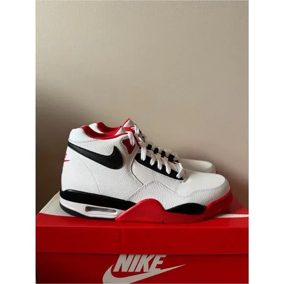 Nike Flight Legacy White University Red BQ4212-100 Men’s Size 8