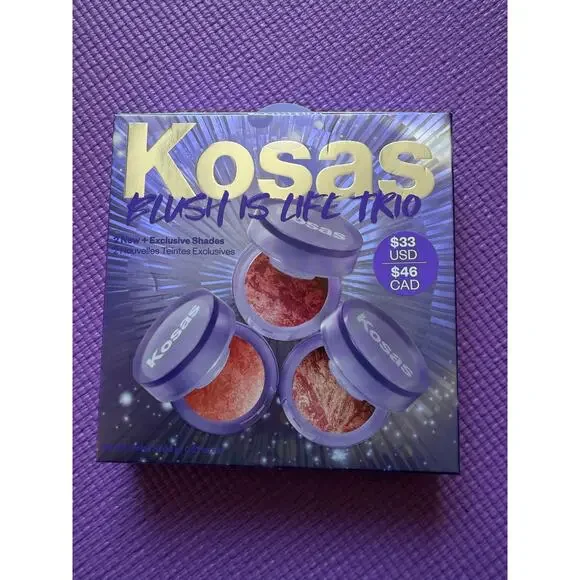 New Sealed Kosas Mini Blush Is Life Trio Set Dare Spellbound Euphoria