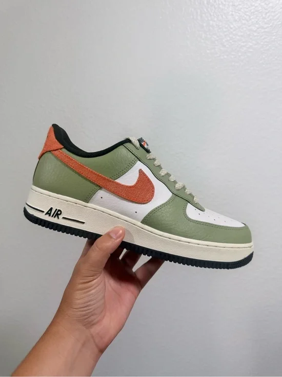 Nike af1 green orange