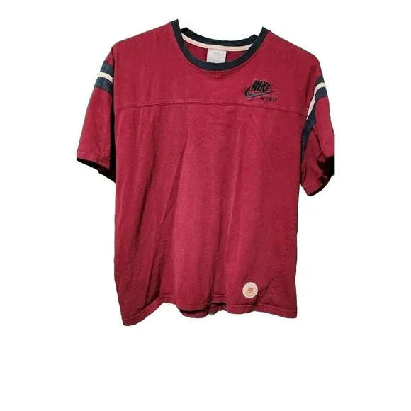 Vintage Nike Large Men's Red/Black/White Shirt