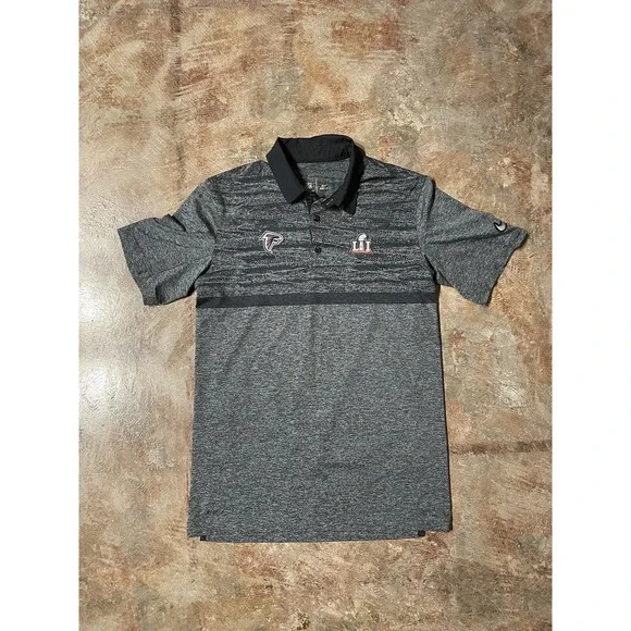 Nike Atlanta Falcons‎ Superbowl 51 NFL Dri-Fit Polo Shirt Sz S *