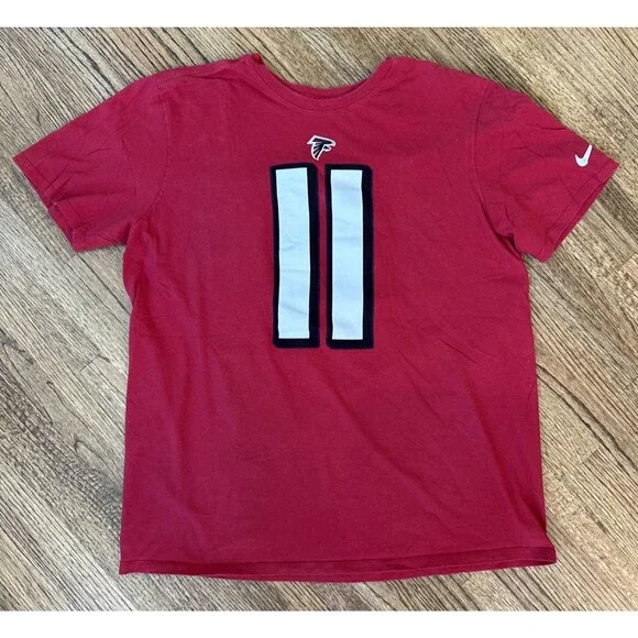 Atlanta Falcons Shirt Mens NFL Football Nike Player 11 Julio Jones Tee - XL