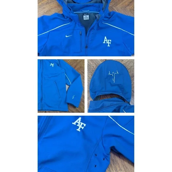 Air Force Falcons Hoodie Men Small NCAA Training Warmup NIKE Team Player Issue