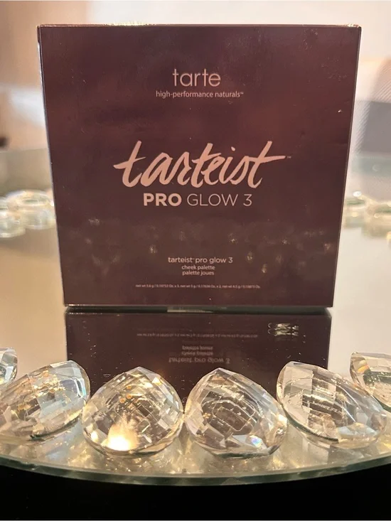 NEW Tarte Tarteist Pro Glow 3 Cheek Highlighter Contour Blush Palette NIB RARE