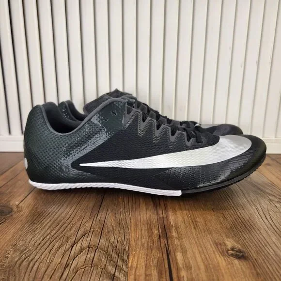 Nike Zoom Rival Sprint Track Spikes Mens Size 11 Black Silver Shoes DC8753-001