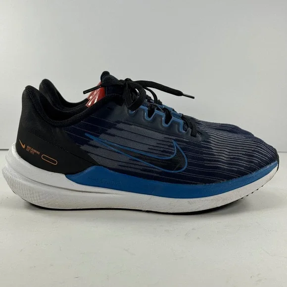 Nike Winflo‎ 9 Men's Athletic Running Shoes Navy Blue Orange DD6203 400 US 7.5