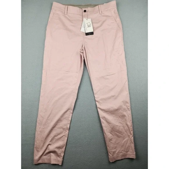 Nike Golf Pants Mens 34x32 Pink Dri-FIT UV Standard Fit Khakis NWT DA4089-601