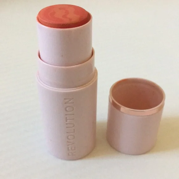 Revolution Cream Blush Stick — Coral Peach