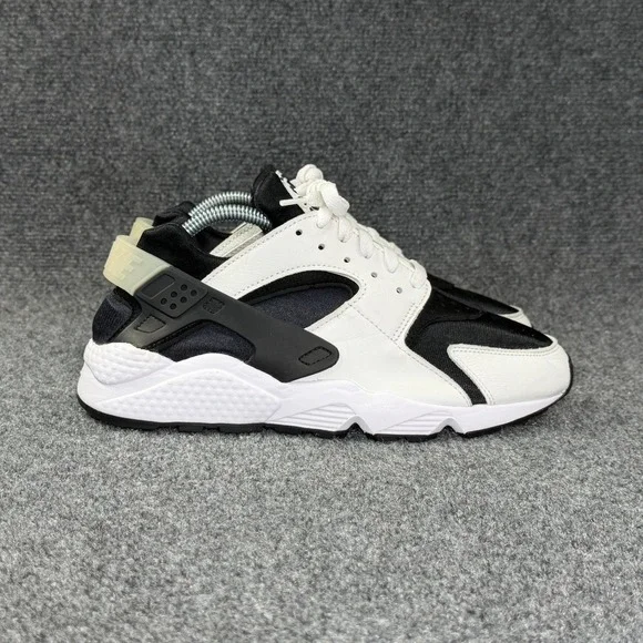 Nike Air Huarache OG Shoes Men 9 Orca White Leather Black Retro Athletic Running