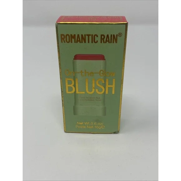NIB Romantic Rain On-the-Glow Blush 04 Pink Tinted Moisture Stick O.6 Oz