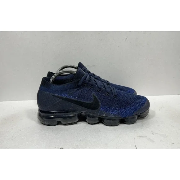 Nike Air VaporMax Flyknit Shoes Mens Size 9 Midnight College Navy 849558-400
