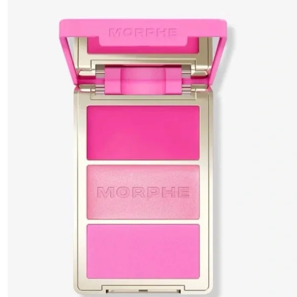 Morphe APRES-SKY cheek thrills multi finish face trio Pink Blush Palette